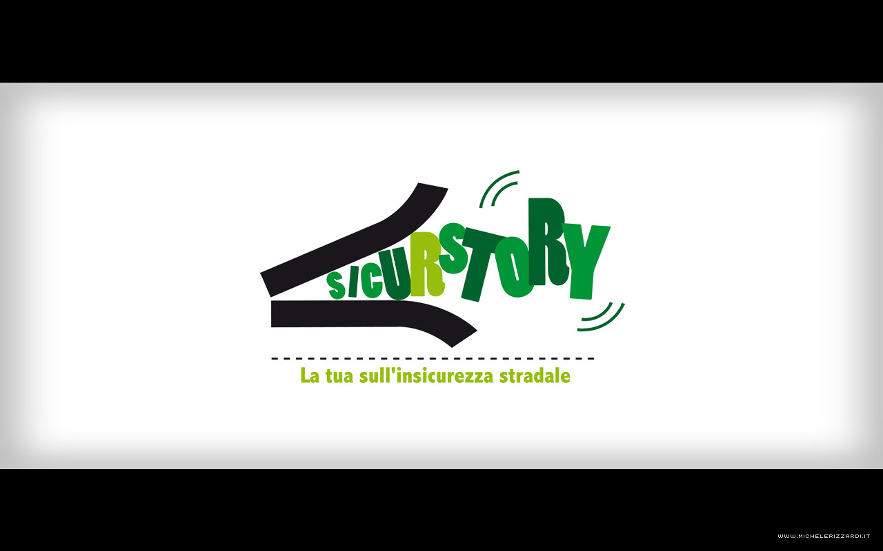 Logo cartone animato Sicurstory di Michele Rizzardi 08