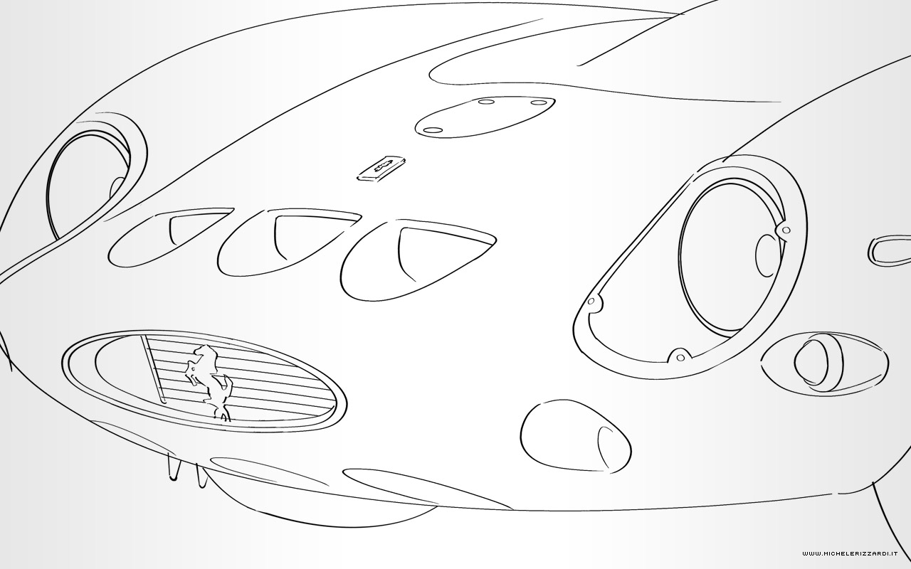 Illustrazioni Ferrari 250 GTO di Michele Rizzardi 04