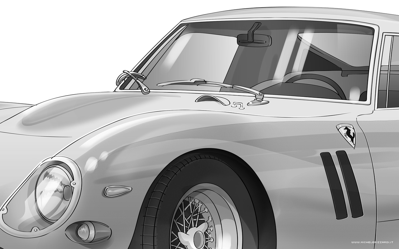 Illustrazioni Ferrari 250 GTO di Michele Rizzardi 05