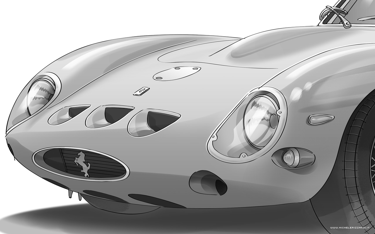 Illustrazioni Ferrari 250 GTO di Michele Rizzardi 06