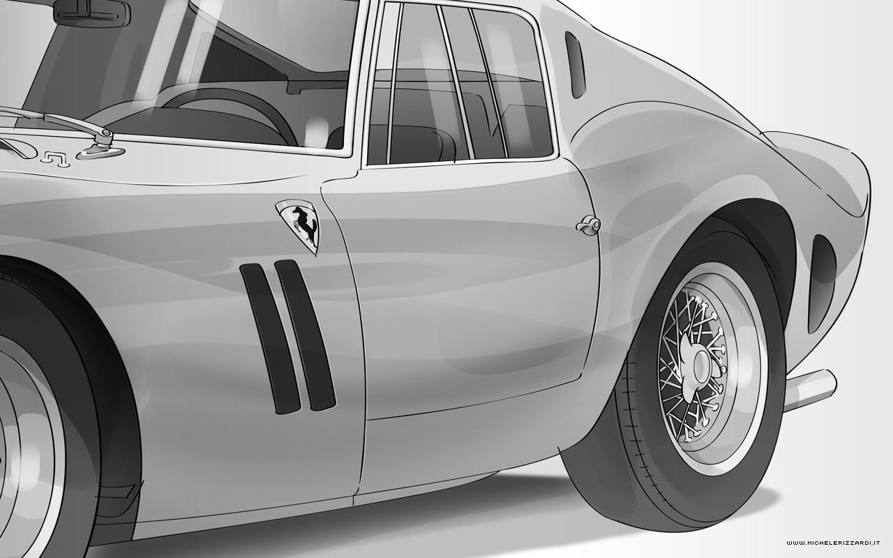 Illustrazioni Ferrari 250 GTO di Michele Rizzardi 07