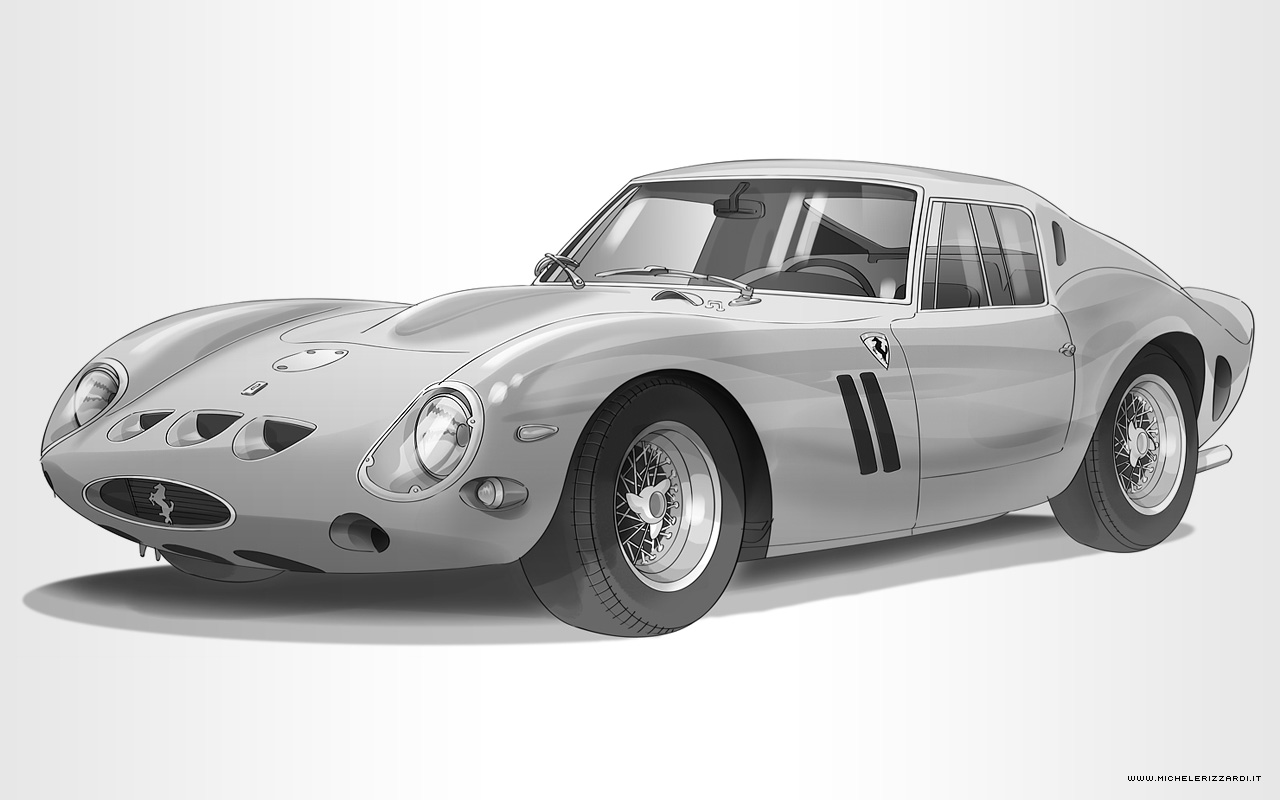 Illustrazioni Ferrari 250 GTO di Michele Rizzardi 12