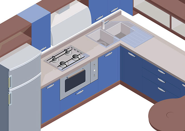 Illustrazioni vettoriali Cucine di Michele Rizzardi