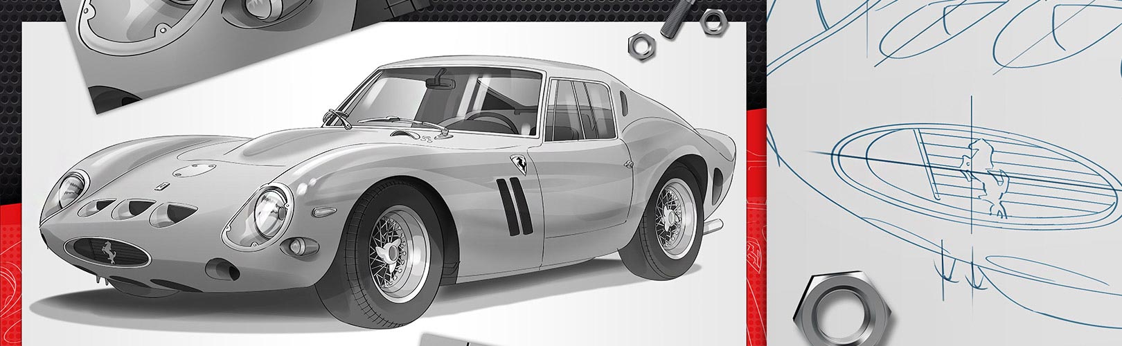 Illustrazione Ferrari GTO