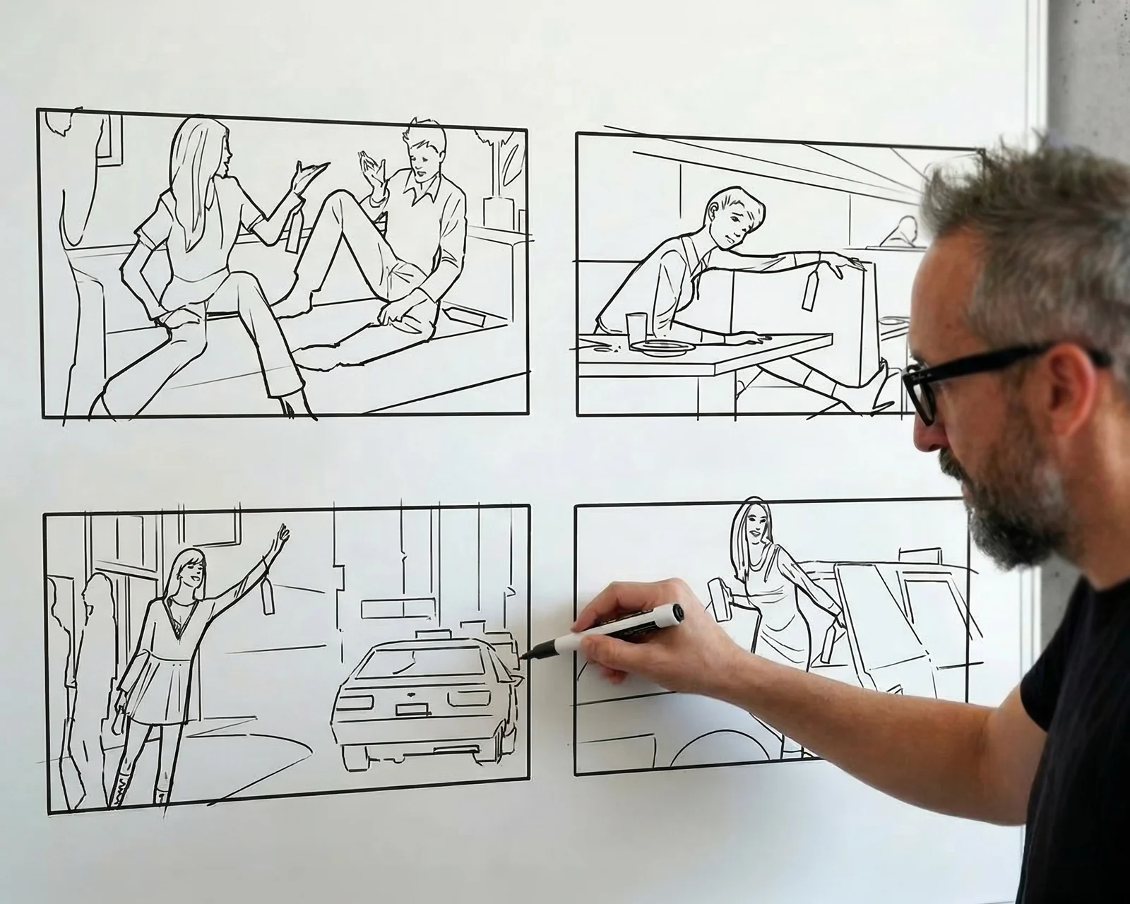 Storyboard fumetto di Michele Rizzardi