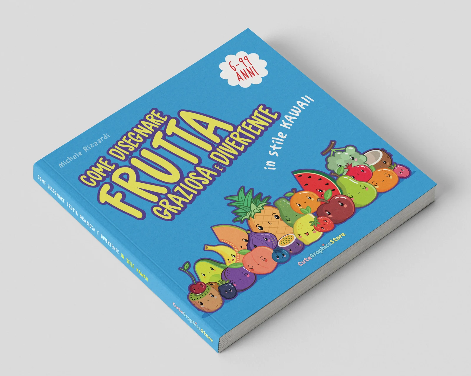 Cover come disegnare frutta graziosa e divertente in stile kawaii