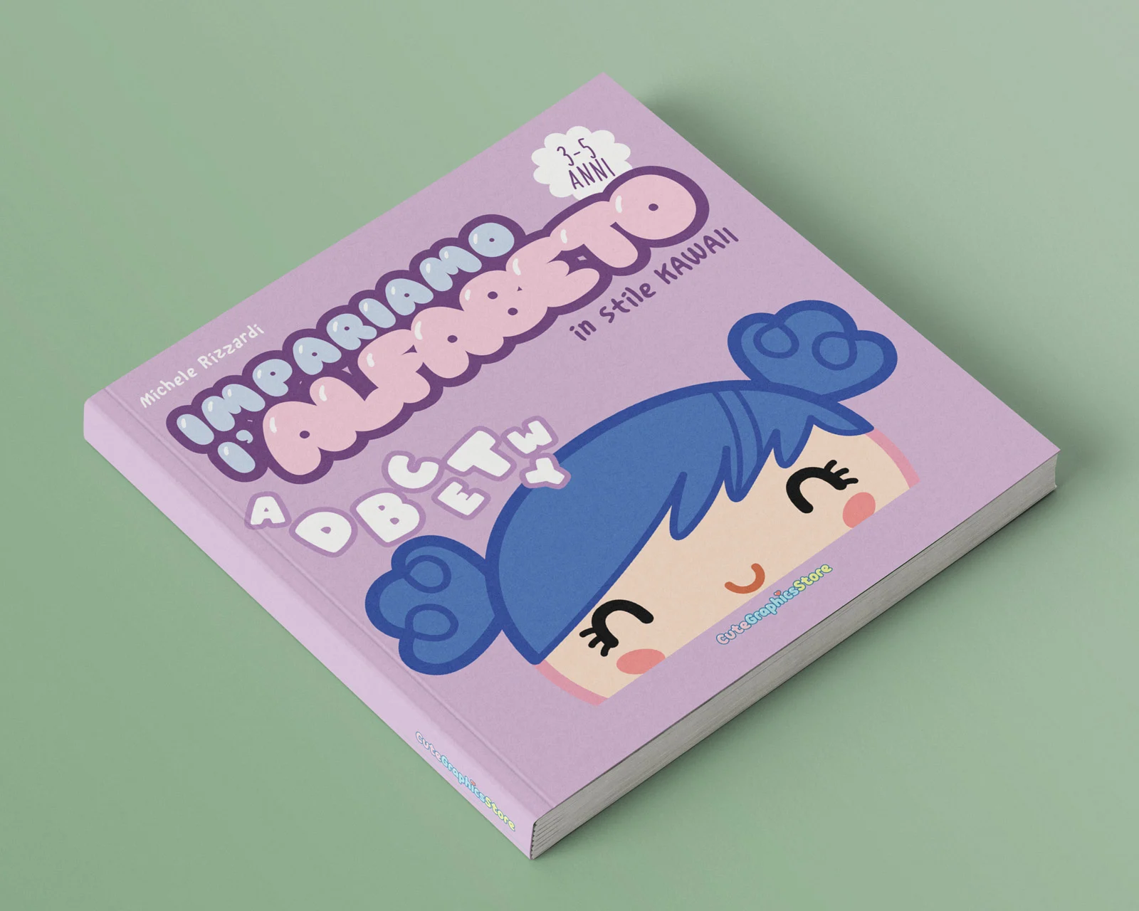 Cover impariamo i numeri in stile kawaii