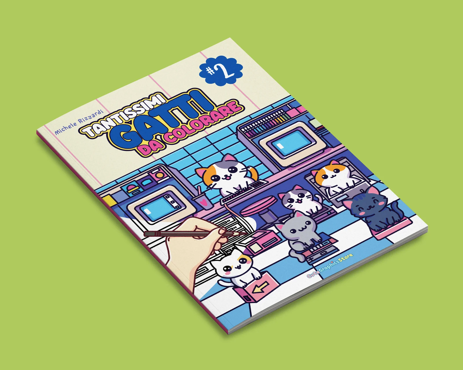 Cover tantissimi gatti da colorare numero 2