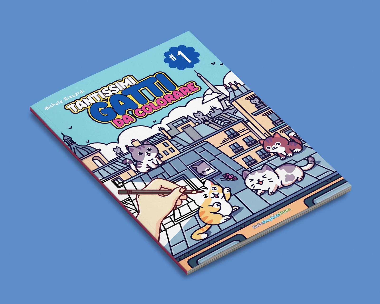 Cover tantissimi gatti da colorare numero 1