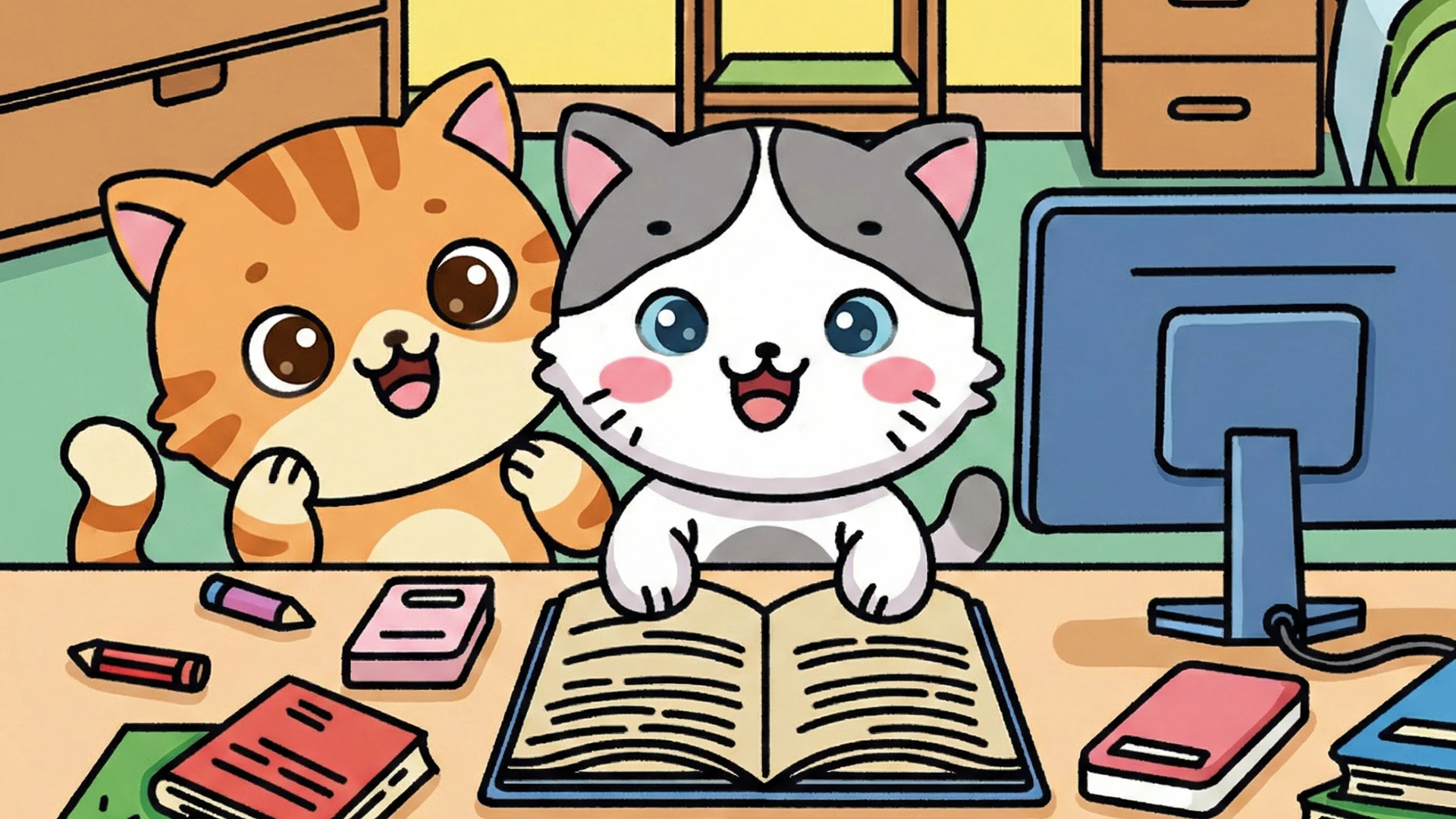 tantissimi-gatti-da-colorare-1-10 tantissimi-gatti-da-colorare-1-10